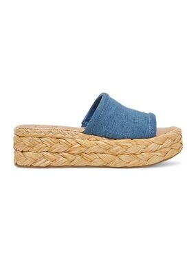 NIB Dolce Vita Blue Chavi Platform Sandals